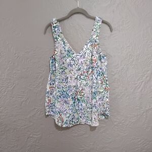 Cabi Wome's Floral Sleeveless Top
